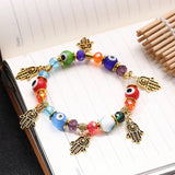 Eye Bracelet Muslim jewelry Fatima palm devil's Eye pulseira feminina