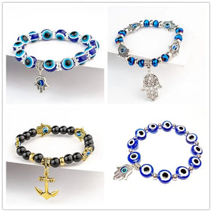 Eye Bracelet Muslim jewelry Fatima palm devil's Eye pulseira feminina
