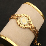 Coin Bracelet Couples Stainless Steel Italian Charm Jewelry