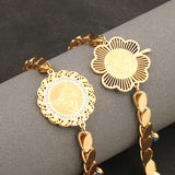Coin Bracelet Couples Stainless Steel Italian Charm Jewelry