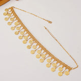 Coin Chain Necklace Plating Arabic Middle East Money Sign Jewelry Necklace
