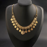 Coin Necklace Bridal Wedding Jewelry Chain with Tassels