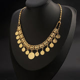 Coin Necklace Bridal Wedding Jewelry Chain with Tassels