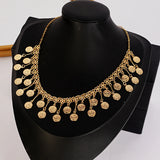Coin Necklace Bridal Wedding Jewelry Chain with Tassels