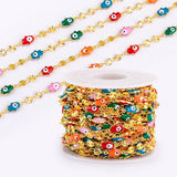Evil Eye Charm Colorful Beads Moon Star Chain DIY Jewelry Findings