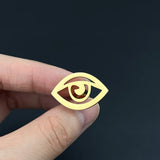 Evil Eye Men's Cufflinks Stainless Steel Vintage Amulet