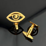 Evil Eye Men's Cufflinks Stainless Steel Vintage Amulet