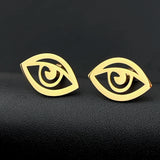 Evil Eye Men's Cufflinks Stainless Steel Vintage Amulet