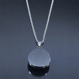 Evil Eye Necklace Stainless Steel Silver Lucky Eyes Water Drop Necklaces