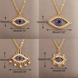 Evil Eye Necklace Devil Eye Pendant Choker Chain Necklace