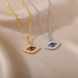 Evil Eye Necklace Devil Eye Pendant Choker Chain Necklace