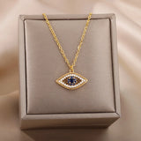Evil Eye Necklace Devil Eye Pendant Choker Chain Necklace