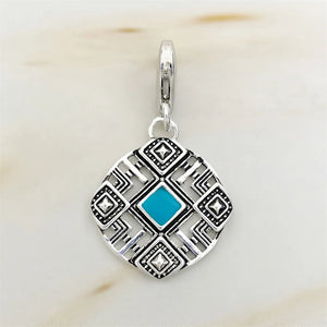 Lucky Coin Charms Pendant 925 Sterling Silver Fit Bracelet Necklace