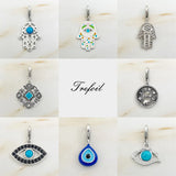 Lucky Coin Charms Pendant 925 Sterling Silver Fit Bracelet Necklace