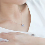 Zircon Evil Eye Necklace Sterling Silver 925 Rhinestone Eye Choker