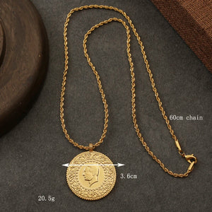 Pendant Necklace Slid Chain Plated Necklace for Women