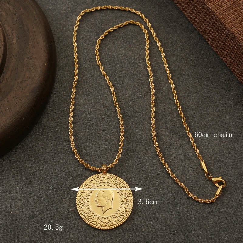 Pendant Necklace Slid Chain Plated Necklace for Women