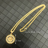 Pendant Necklace Slid Chain Plated Necklace for Women
