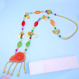 Long Chain Necklace Plated Jewelry Pendant Ottoman Totem Kurdish Wedding