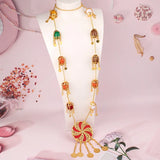 Long Chain Necklace Plated Jewelry Pendant Ottoman Totem Kurdish Wedding