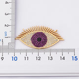 Lucky Eye Necklace Zircon Evil Eye Choker Charms Link Chain Necklace