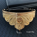 Metal Plated Tiara Coins for Women Forehead Hair Jewelry Wedding Accessories