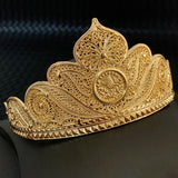Metal Plated Tiara Coins for Women Forehead Hair Jewelry Wedding Accessories