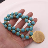 Islamic Prayer 33 Beads Tasbih Bracelet Ayatul Kursi Allah Rosary