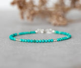 Turquoise Crystal Bracelet December Birthstone Mothers Jewelry