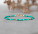 Turquoise Crystal Bracelet December Birthstone Mothers Jewelry