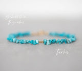 Turquoise Crystal Bracelet December Birthstone Mothers Jewelry