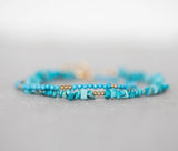 Turquoise Crystal Bracelet December Birthstone Mothers Jewelry