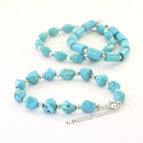 Turquoise Beaded Charm Bracelet for Women