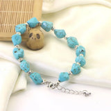 Turquoise Beaded Charm Bracelet for Women