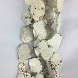 Turquoise Irregular Slice Loose DIY 20-35mm Natural Stone Beads 40cm