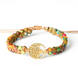 Turquoise Retro Bracelets Tree of Life Yoga Bracelet
