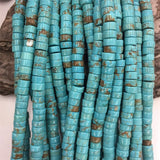 Turquoise Heishi Tube Rectangle Gemstone Bead 2*4/3*6/4*13MM