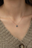 Turquoise Starfish Necklace 925 Sterling Silver Fine Jewelry Gift for Women