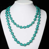 Turquoise Tortoise beads Lucky 36 inch Necklace