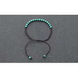 Turquoise Woven Beaded Braided Bracelet