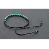 Turquoise Woven Beaded Braided Bracelet