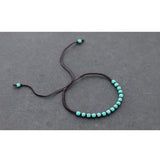 Turquoise Woven Beaded Braided Bracelet
