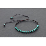 Turquoise Woven Beaded Braided Bracelet