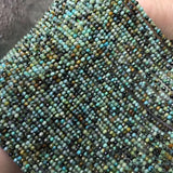 Turquoise 2/4mm Roundelle Faceted Loose Beads for DIY Jewelry Making