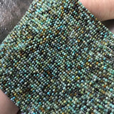 Turquoise 2/4mm Roundelle Faceted Loose Beads for DIY Jewelry Making