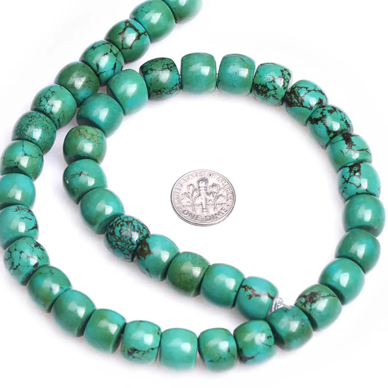 Rondelle Spacer Natural Turquoise Beads Strand 15 Inch Loose Beads