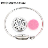 Turtle Stainless Steel Aromatherapy Locket Bracelet with 10 Pads
