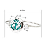 Turtle Stainless Steel Aromatherapy Locket Bracelet with 10 Pads