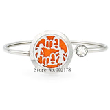 Turtle Stainless Steel Aromatherapy Locket Bracelet with 10 Pads