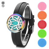 Real Leather Essential Oil Diffuser Locket Bracelet